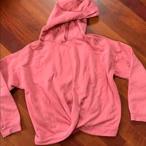 Pink hoodie